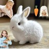 My Realistic Bunny Toy, InteractiveBunny Realistic Bunny-Jumping,Twitching,And Shaking Ears, BunbiRealistic