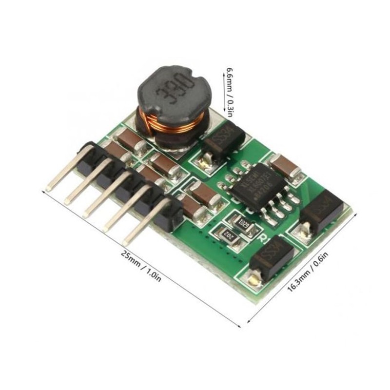 Hailege 2pcs DD1718PA DC-DC Voltage Converter Board DC Step Up