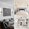 CANEOE Modern Wall Sconce Set of Two with Remote Control,