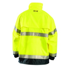 OccuNomix Size Hi-Viz Yellow And Navy Blue 32" 150D Oxford with PU Coating Jacket, 2X-Large (LUX-TJR-Y2X)