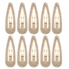 OSALADI 10pcs Rhinestone Hair Clip Metal Hair Clips for Women