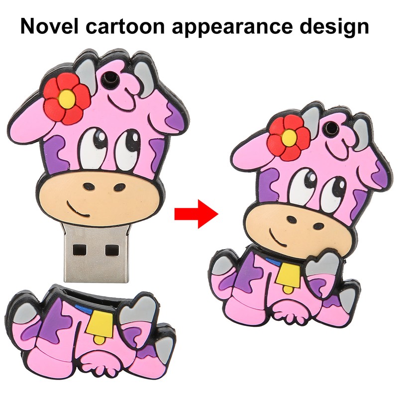 Cartoon U Disk Plastic Appearance High Speed Bulk Storage Flash