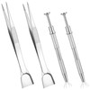 4Pcs Piercing Grabber, Grabber Tool Holder Set for Changing Jewelry,
