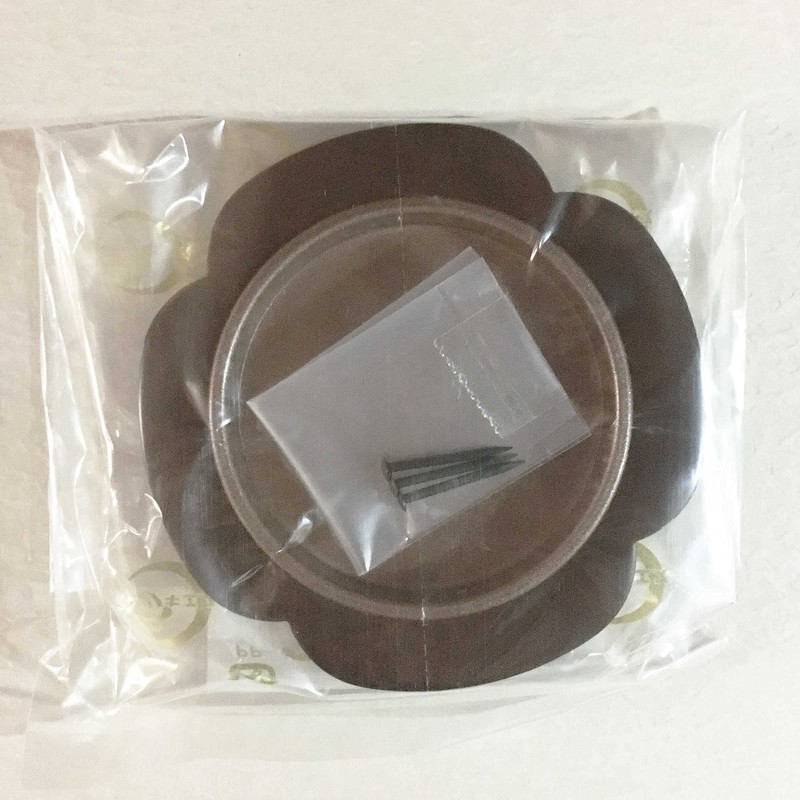 Fusuma Handle Pull, 1 Piece, Flower Shape, Brown (Brown x