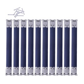 10Pcs Metal Internal Squeeze Locking Clasps Flex Closure Frame Hinges Spring Clip Purse Making Accessories for DIY Crafts(8cm)