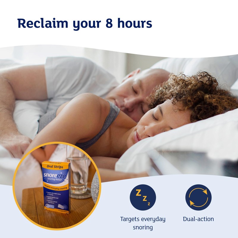 Snoreeze Anti-Snoring Oral Strips - Effective Snoring Aids for Men