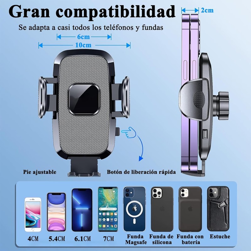 Soporte Celular para Auto Amzatek Universal 3 en 1 con