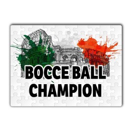 Makoroni - Bocce Ball Champion Italy Italian - Jigsaw Puzzle 80 pcs, DesD50