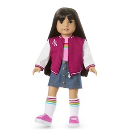 American Girl Truly Me 18-inch Doll #130 with Brown Eyes, Straight Black-Brown Hair, Light-to-Medium Skin, for Ages 6+