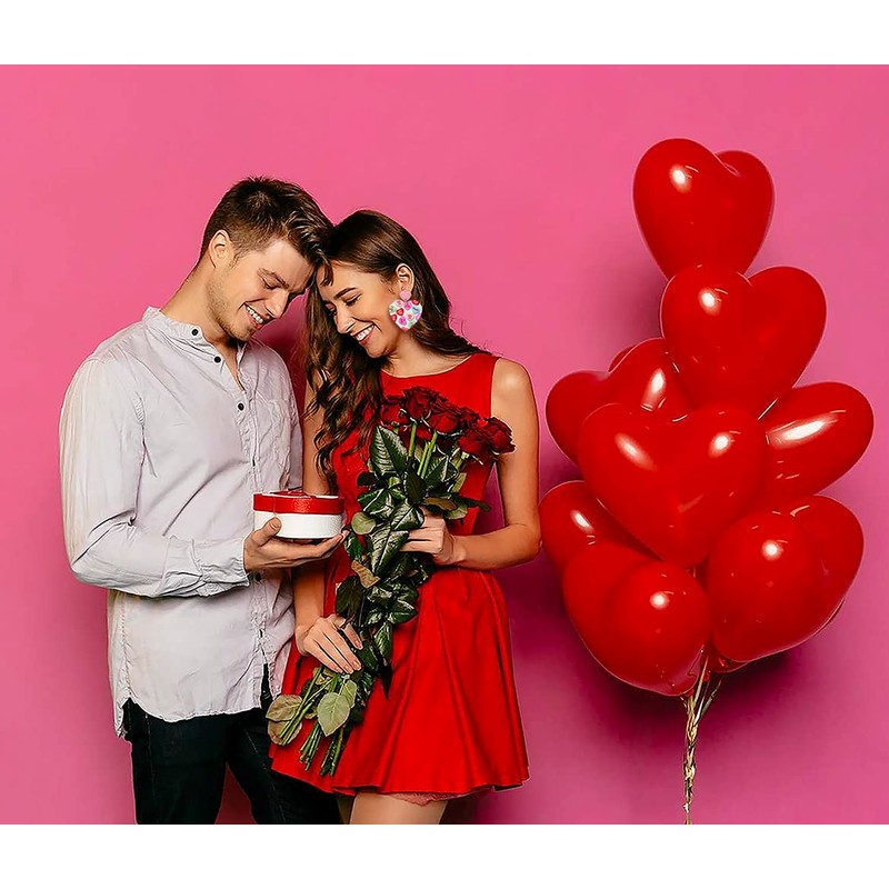 BSJELL Heart Earrings Love XOXO Heart Message Printed Lucite Arch