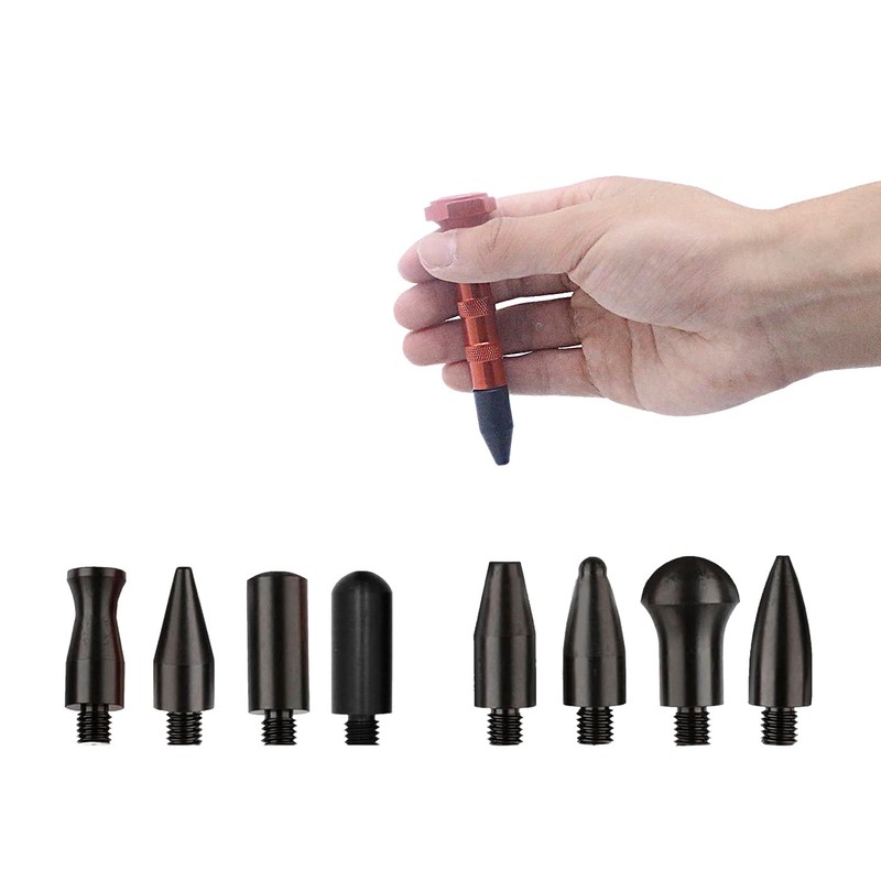 Paintless Dent Removal Tools with 9 Heads Tips Dent Removal