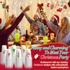 Qinyoung 120 Pieces Christmas Plastic Cups Bulk 12 oz Xmas