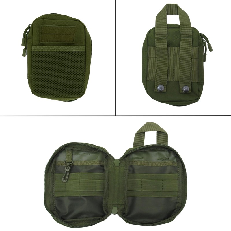 Takagi Kanuchi Outdoor Gear Pouch, Khaki, Accessory Case, 3 Levels,