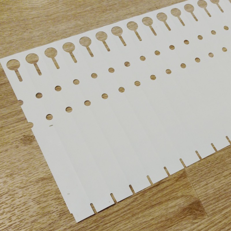 Dmarketline 1000 White WRAP Around Plastic Thermal Plant Labels 7"