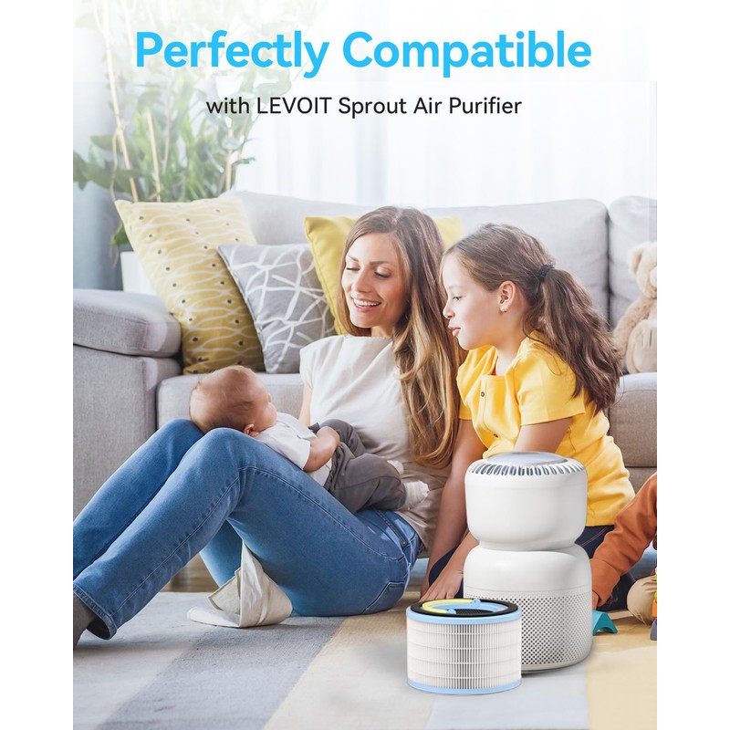 Togameoy Sprout Air Purifier Replacement Filter Compatible with LEVOIT Air