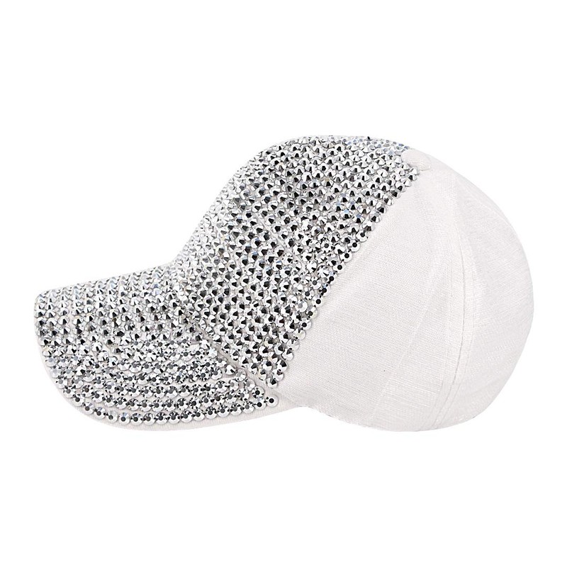 Naimo Women's Rhinestone Baseball Cap Adjustable Baseball Cap Women Sparkle
