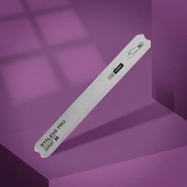 STALEKS PRO Base metálica recta para limas autoadhesivas y PapmAm, acero inoxidable Expert 20 MBE-20 (base metálica)