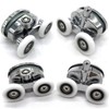 YUANQIAN Set of 4 new Oval butterfly twin wheel Shower