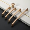 Amerdeco 10 Pack Champagne Bronze Cabinet Pulls 5 Inch(128MM) Hole