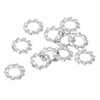 sourcing map 40Pcs External Tooth Washers, M3 304 Stainless Steel