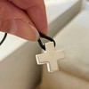 TClaudia, Cruz de Plata 925 Suiza, collares para mujer y
