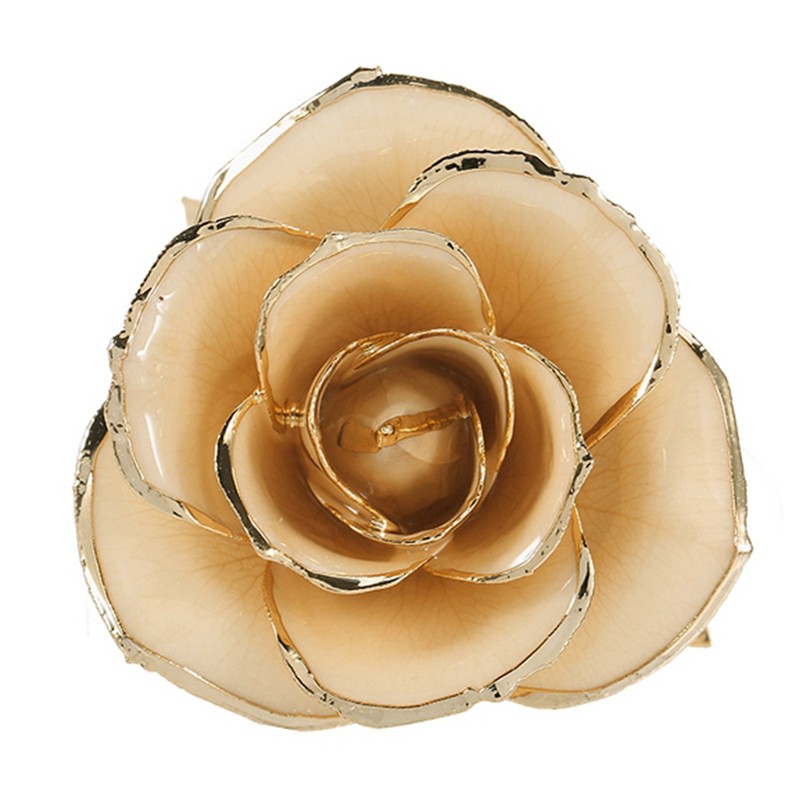 Gold Rose 24K Gold Plated Rose Gift Ornament for Birthday