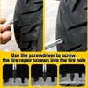 LEONTOOL Tire Repair Rubber Nails, 2 Sizes, 60 Pieces, Tire