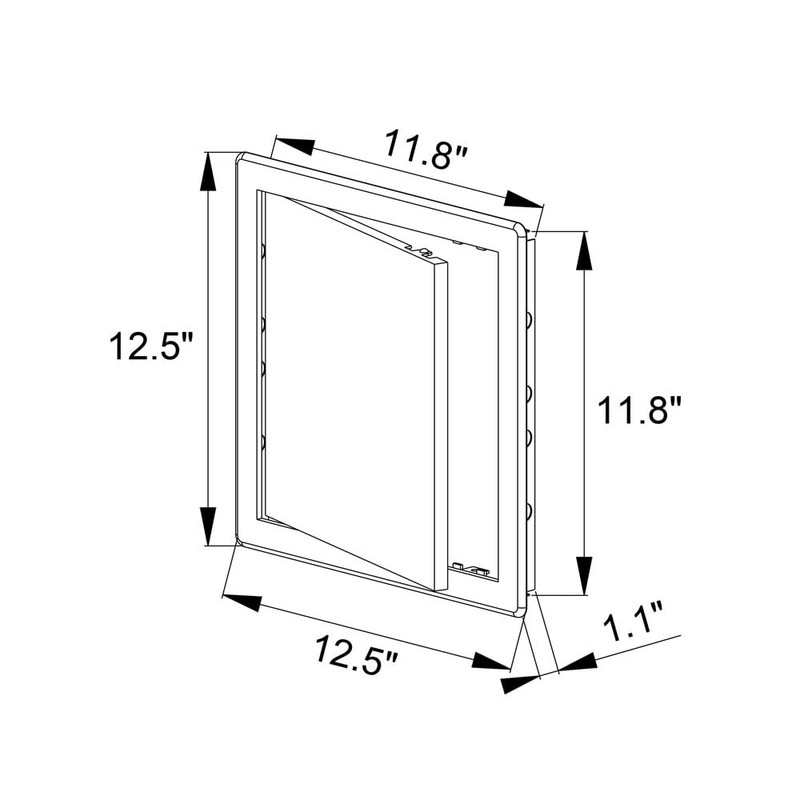 Awenta 300 x 300 mm Plastic Access Panel Door -