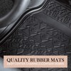 LUNNA FM-337E 4pc Aztec Black Rubber Floor Mat