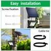 intelamp Solar Lights Outdoor, 4400mAh Solar Powered Flood Lights, Security