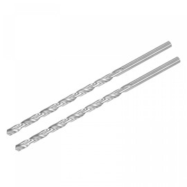 sourcing map HSS(High Speed Steel) Extra Long Twist Drill Bits, 9mm Drill Diameter 250mm Length for Hardened Metal Woodwork Plastic Aluminum Alloy 2 Pcs