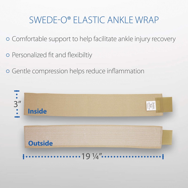 Core Products Elastic Ankle Wrap - Beige