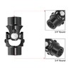 MDRIVEASY 3/4" Round x 3/4" Smooth Round Black Steering Shaft
