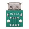 Hilitand 10 Pcs USB Female Breakout Board, 2.54mm Pitch Type