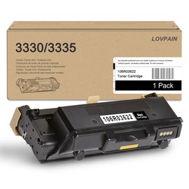 Phaser 3330 Black High Capacity Toner Cartridge 106R03622 (1-Pack) - Compatible Toner Cartridge Replacement for Xerox Phaser 3330 WorkCentre 3345 3335 Printer