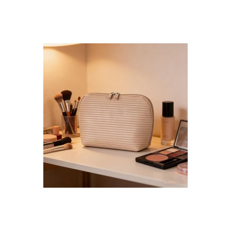 Travel Makeup Organizer, Compact Lightweight Accessory for Travel and Daily