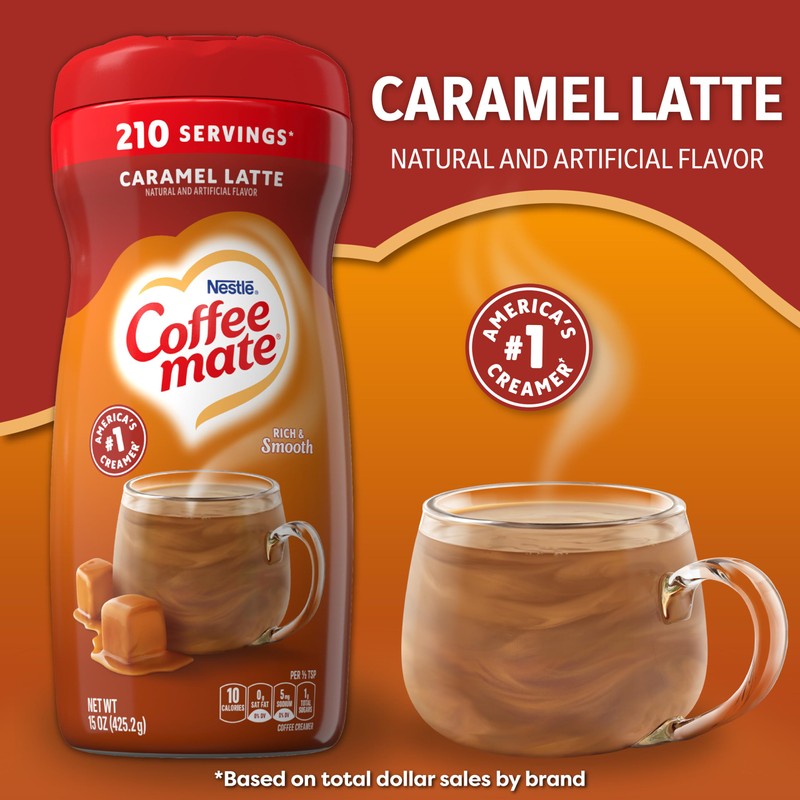 Coffee-mate Cafe Collection Caramel Macchiato, 15 Ounce (Pack of 6)