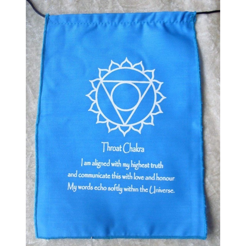 Chakra Meditation Cotton Prayer Flags Bunting - Hand Made in