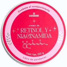 Crema Facial con Vitamina A y Niacinamida Hidratante e Iluminadora 200 g