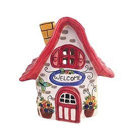 AROMAPET Ceramic Small Cottage Candle House