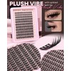 Fluffy Manga Lash Clusters Kit, Natural Wispy Cluster Eyelash Extensions,