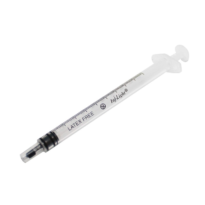 Rays 1ml Syringe Sterile Latex Free Box of 100