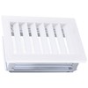 Upmann Ventilation Grille, White Plastic 10X16 M Installed flieg. 50161