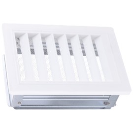 Upmann Ventilation Grille, White Plastic 10X16 M Installed flieg. 50161 – Pack of 1