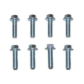A-Team Performance - 4L60e Transmission to LS Engine Bell Housing Bolts Small Engine Car Kit - Compatible with GM Parts Automatic and Manual Small Block LS LT LS1 LS2 T56 4L60 551652 Silver Set of 8