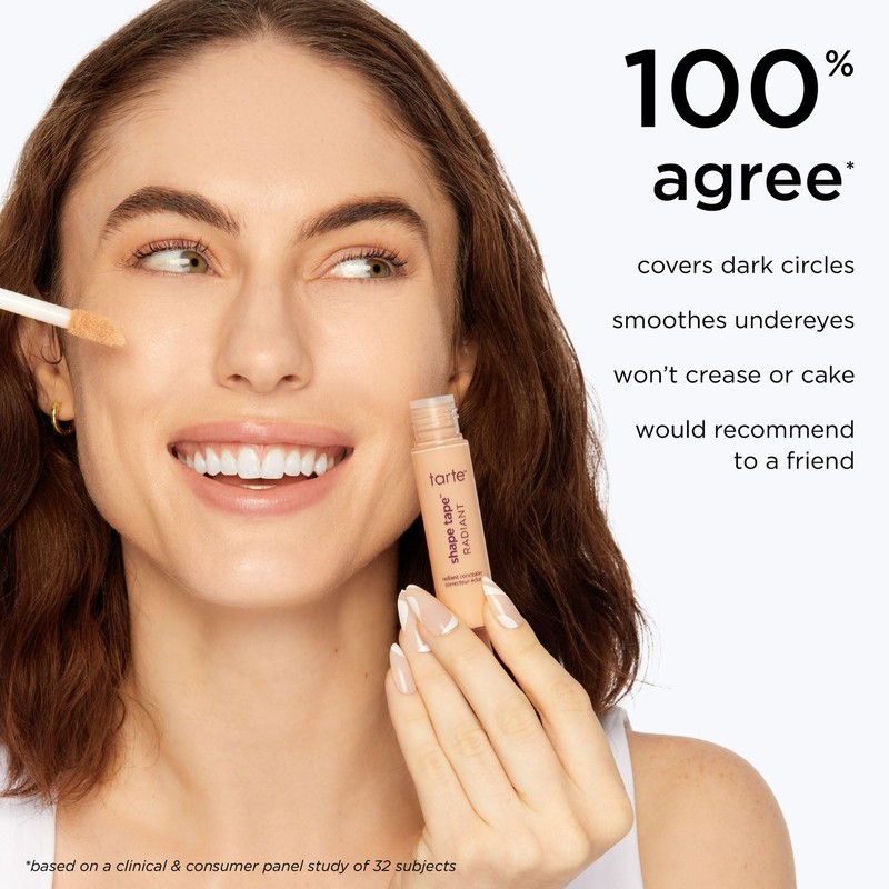 tarte shape tape radiant medium coverage concealer - 20B light