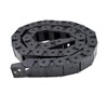 URBEST 18mm x 25mm Black Plastic Flexible Nested Semi Closed