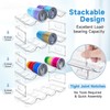 Large Compartment Water Bottle Organizer,4 Tier Stackable Water Bottle Rack