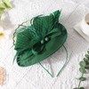 DRESHOW Flower with Single Arrow Feather Fascinators Hat Headband and