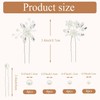 WRENYZK 18 Pcs Bride Hair Pins, Diamond Bobby Pins for